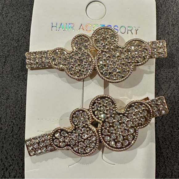Other - Mickey Mouse shaped hair clips